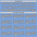Custom Personalized Baseball Jersey - Light Blue Gray & Steel Gray with Custom Name and Number Personalized Light Blue Gray-Steel