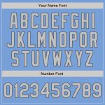 Custom Personalized Baseball Jersey - Light Blue Gray & Steel Gray with Custom Name and Number Personalized Light Blue Gray-Steel