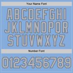 Custom Name & Number Light Blue Gray Steel Gray Sleeveless Baseball Jersey - Personalized Authentic Team Gear Personalized
