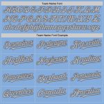 Custom Name & Number Light Blue Gray Steel Gray Sleeveless Baseball Jersey - Personalized Authentic Team Gear Personalized