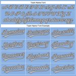 Custom Light Blue Gray Performance Vapor Golf Polo Shirt with Team Name and Number Personalized Light Blue Gray-Steel Gray