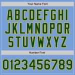 Light Blue Green Gold Authentic Baseball Jersey - Personalized Design Personalized Light Blue Green-Gold Authentic Baseball