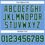 Personalized Light Blue Green and White Authentic Baseball Jersey - Throwback Design Personalized Light Blue Green-White