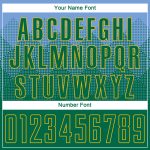 Custom Name and Number Sublimation Soccer Jersey - Personalized Light Blue and Kelly Green-Gold Team Uniform Personalized