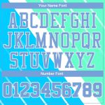 Custom Name Number Light Blue Green Sublimation Basketball Jersey Round Neck Personalized Team Suit Personalized Light Blue