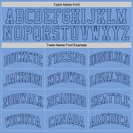 Custom Light Blue-Navy Basketball Jersey with Personalized Name & Number - Authentic Throwback Style Personalized Light Blue