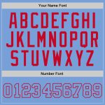 Custom Name Number Authentic Basketball Jersey Light Blue Red Team Personalized Throwback Personalized Light Blue Light Blue-Red