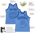 Custom Light Blue-Royal Basketball Jersey with Personalized Name and Number - Authentic Throwback Design Personalized Light