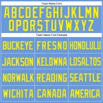 Custom Name & Number Personalized Light Blue & Yellow Baseball Jersey - Authentic Throwback Mesh Design Personalized Light
