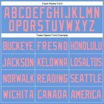 Custom Name and Number Light Blue Pink Mesh Baseball Jersey - Medium Authentic Throwback Team Jersey Personalized Light Blue