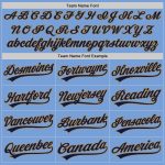 Custom Name and Number Personalized Light Blue Navy-Old Gold Baseball Jersey - Authentic Team Jersey Personalized Light Blue