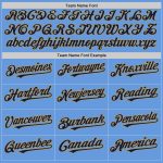 Custom Light Blue and Navy Baseball Jersey with Old Gold Mesh - Personalized Name and Number, Authentic Throwback Design