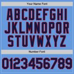 Custom Team Baseball Jersey - Personalized Light Blue Navy-Red Mesh with Name and Number - Authentic Throwback Design Personalized