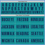 Custom Name Number Light Blue Navy Teal Authentic Baseball Jersey - Personalized Team Apparel Personalized Light Blue Navy-Teal