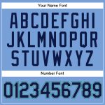 Custom Name Number Baseball Jersey - Personalized Light Blue Navy-Teal Sleeveless Authentic Team Apparel Personalized Light