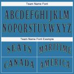 Custom Name and Number Baseball Jersey in Light Blue Navy-Teal - Personalized Team Apparel Personalized Light Blue Navy-Teal