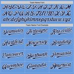 Custom Name and Number Personalized Light Blue Navy-White Mesh Baseball Jersey - Authentic Throwback Team Jersey Personalized
