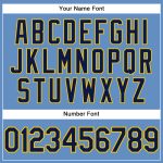 Custom Light Blue Navy Yellow Performance T-Shirt with Team Name and Number - Personalized Sports Shirt Personalized Light