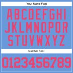 Custom Light Blue Neon Pink Baseball Jersey with Personalized Name and Number - Authentic Throwback Style Personalized Light