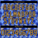 Personalized Tropical Hawaii Palm Leaves Baseball Jersey Custom Name/Number, Light Blue and Old Gold-Black 3D Pattern Design