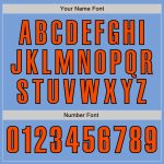 Personalized Light Blue Orange Black Baseball Jersey - Authentic Sports Apparel Personalized Light Blue Orange-Black Authentic