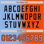 Custom Name and Number Authentic Gradient Baseball Jersey - Personalized Light Blue and Orange-Black Fashion Jersey Personalized