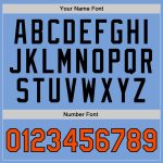 Light Blue Orange Black Personalized Throwback Basketball Jersey Authentic Personalized Light Blue Orange-Black Authentic
