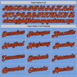 Light Blue Orange Black Personalized Throwback Basketball Jersey Authentic Personalized Light Blue Orange-Black Authentic
