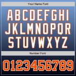 Custom Name & Number Light Blue Orange-Navy Fashion Baseball Jersey - Personalized Authentic Fade Team Jersey Personalized
