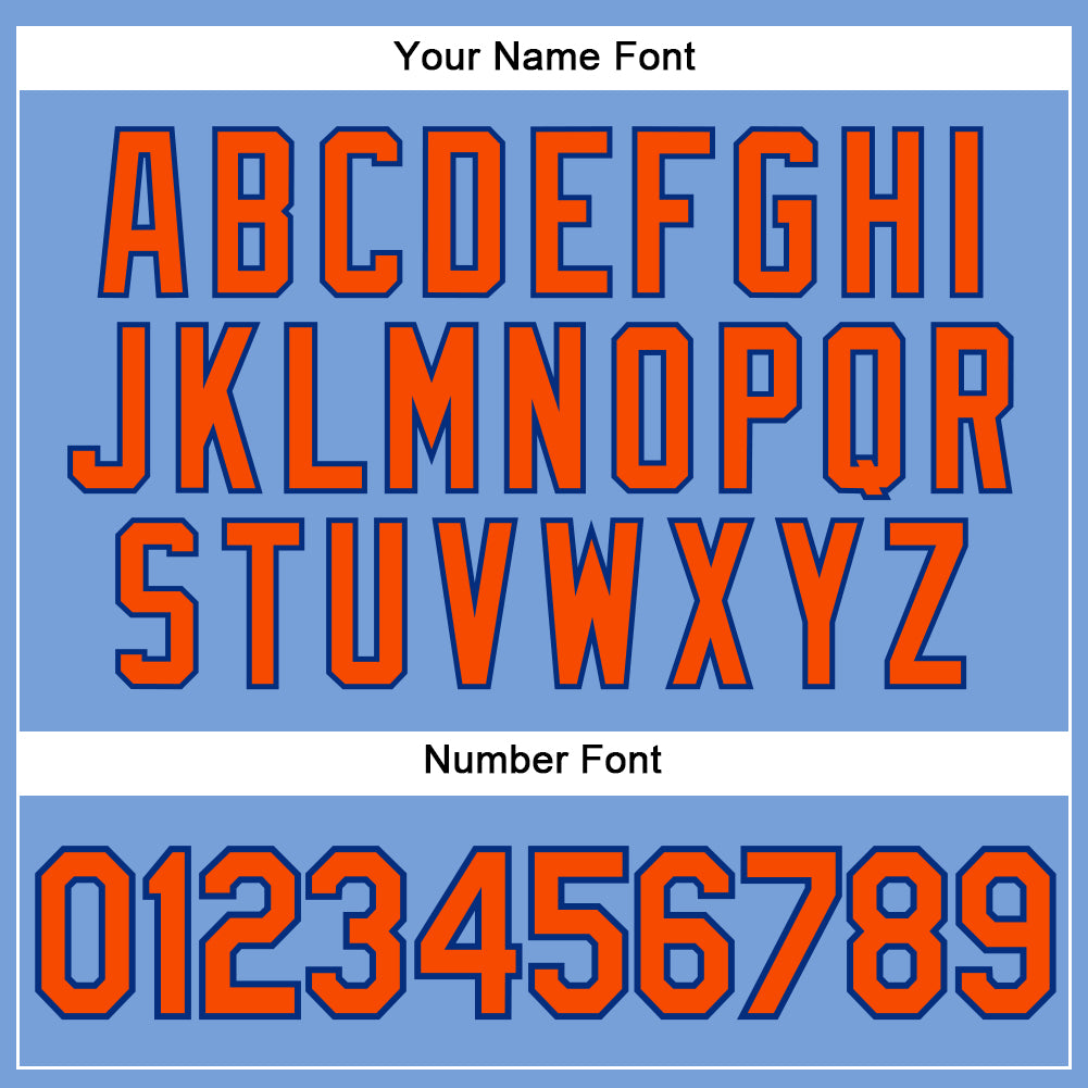Personalized Light Blue Orange-Royal Authentic Sleeveless Baseball Jersey Team Custom Name and Number Custom Name and Number Authentic Sleeveless Baseball Jersey - Light Blue Orange-Royal Personalized Light Blue Orange-Royal - Image 4