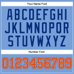 Light Blue Orange-Royal Personalized Throwback Basketball Jersey - Authentic Design Personalized Light Blue Orange-Royal