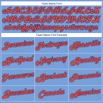 Custom Name and Number Authentic Throwback Basketball Jersey - Personalized Light Blue Orange-Royal Team Jersey Personalized