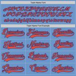 Custom Light Blue Orange-Royal Hockey Jersey with Personalized Name and Number - Team Apparel Personalized Light Blue Orange-Royal