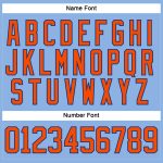 Custom Name and Number Light Blue Orange-Royal Hockey Jersey with Lace Neck - Personalized Team Apparel Personalized Light