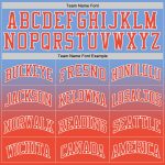 Custom Name & Number Basketball Jersey - Light Blue Orange-White Fade Fashion Design, Authentic Team Apparel Personalized