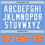 Custom Light Blue Authentic Baseball Jersey with Orange-White Accents - Personalized Name and Number Personalized Light Blue