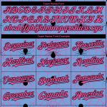 Custom Name and Number Baseball Jersey - 3D Spider Web Design in Light Blue, Pink, and Black - Personalized Team Apparel