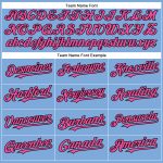 Personalized Light Blue Pink Black Baseball Jersey - Authentic Design Personalized Light Blue Pink-Black Authentic Baseball