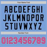 Custom Name and Number Authentic Baseball Jersey Light Blue with Pink and Black Design - Personalized Team Apparel Personalized