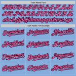 Custom Name and Number Light Blue Pink-Black Authentic Sleeveless Baseball Jersey - Personalized Team Apparel Personalized