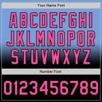 Personalized Light Blue Pink Black Varsity Bomber Jacket Fade Fashion Full-Snap Personalized Light Blue Pink-Black Bomber
