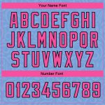 Custom Name Number Basketball Jersey - Light Blue Pink Black Flower Authentic City Edition Personalized Light Blue Pink-Black