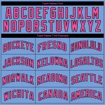 Custom Personalized Basketball Jersey - Light Blue Pink-Black Abstract Lines, Authentic City Edition, Custom Name & Number