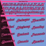 Custom Name Number Authentic City Edition Basketball Jersey Light Blue Pink Black Triangle Pinstripes Personalized Light