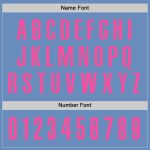Custom Name and Number Light Blue Pink Performance Golf Polo Shirt - Personalized Team Apparel Personalized Light Blue Pink