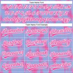 Custom Name and Number Baseball Jersey with Light Blue Pink-White 3D Halftone Dots Design - Personalized Team Apparel Personalized