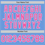 Custom Name and Number Light Blue Pink-White Authentic Throwback Baseball Jersey Personalized Light Blue Pink-White Authentic