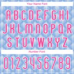 Custom Name Number Volleyball Jersey - Personalized Light Blue Pink-White Geometric Shape Uniform Personalized Light Blue