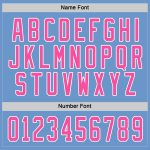 Personalized Light Blue Pink Hockey Jersey for Kids - Custom Sports Apparel Personalized Light Blue Pink-White Hockey Jersey