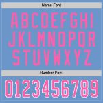 Custom Name and Number Light Blue Pink-White Hockey Jersey Personalized Team Apparel Personalized Light Blue Pink-White Hockey